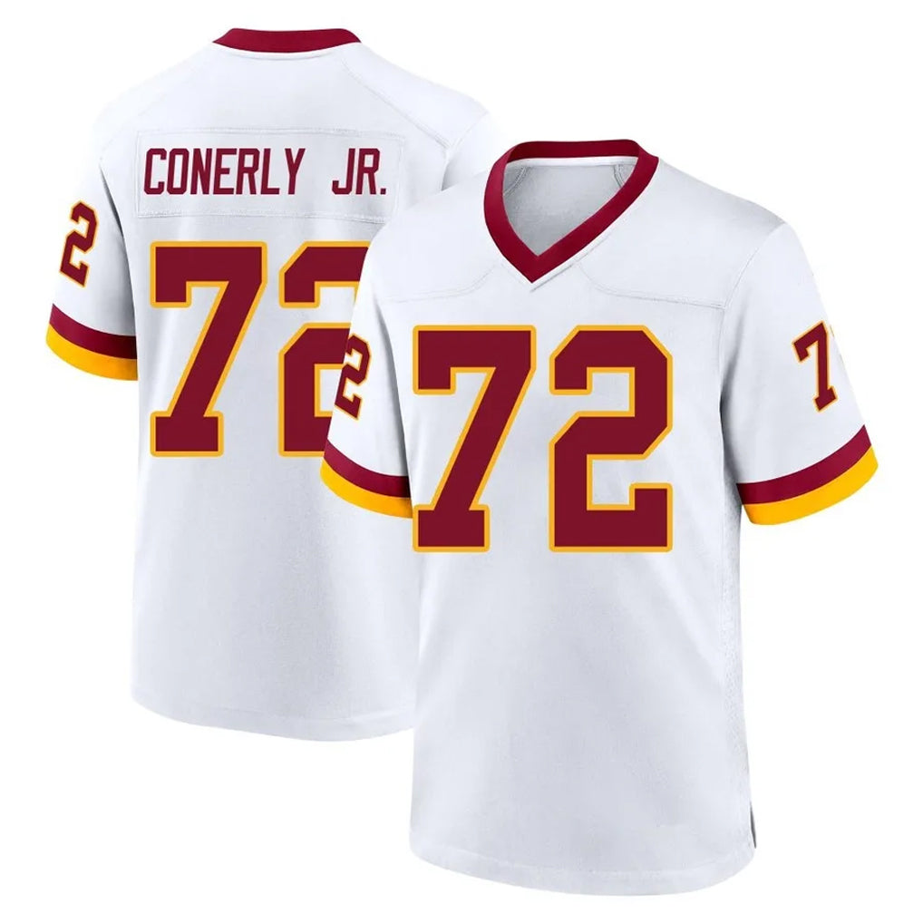 Seanshop W.Commanders #72 Josh Conerly Jr. Player White Home Game Stitched Jerseys