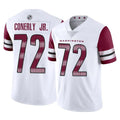 Seanshop W.Commanders #72 Josh Conerly Jr. Player White Limited Vapor Home Game Stitched Jerseys