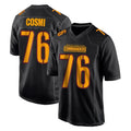 Seanshop W.Commanders #76 Sam Cosmi Player Black Carbon Fashion Home Game Stitched Jerseys
