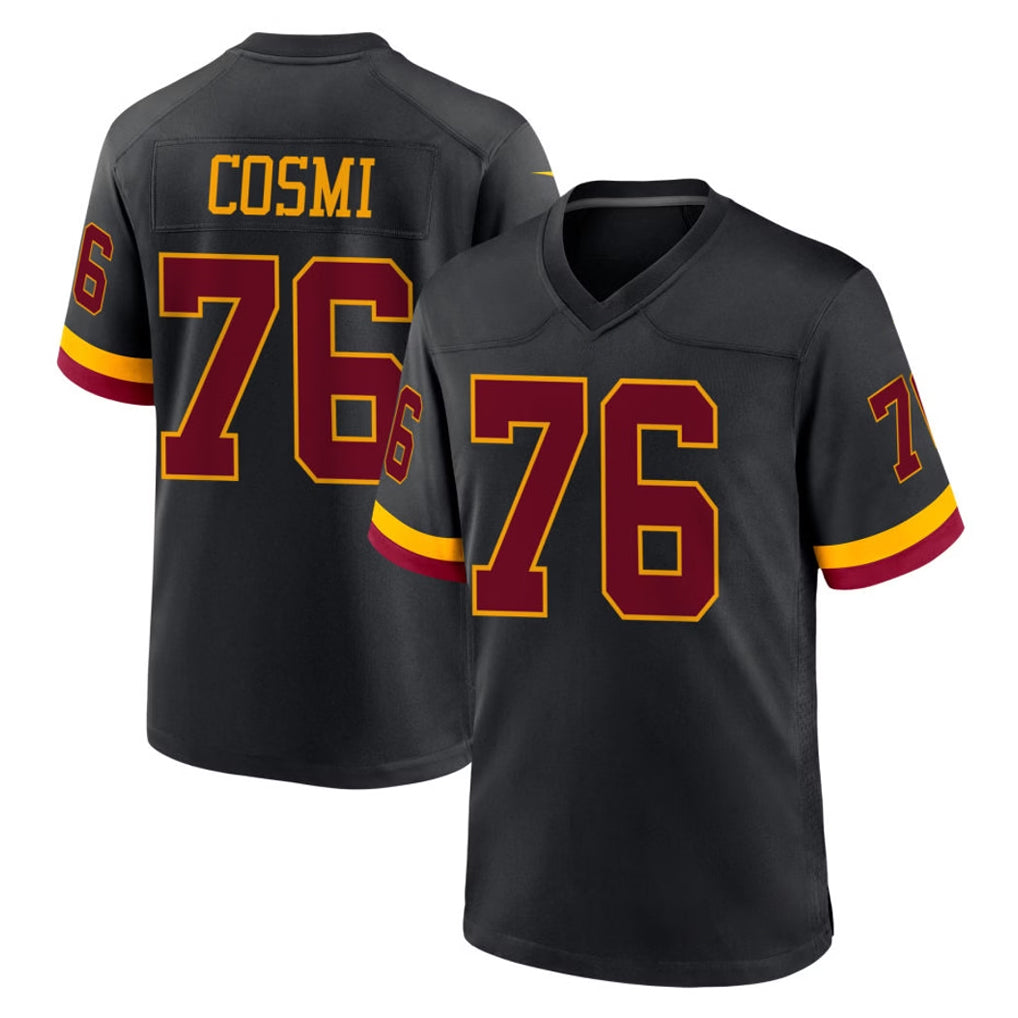Seanshop W.Commanders #76 Sam Cosmi Player Black Limited Home Game Stitched Jerseys