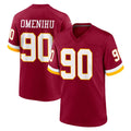 Seanshop W.Commanders #90 Charles Omenihu Player Burgundy Game Home Stitched Jerseys