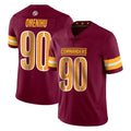 Seanshop W.Commanders #90 Charles Omenihu Player Burgundy Limited Vapor Home Game Stitched Jerseys