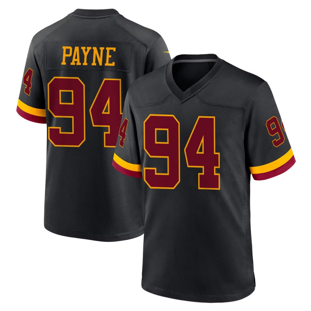 Seanshop W.Commanders #94 Daron Payne Player Black Limited Home Game Stitched Jerseys