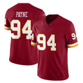 Seanshop W.Commanders #94 Daron Payne Player Burgundy Limited Team Vapor F.U.S.E. Home Game Stitched Jerseys