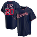 Seanshop  W.Nationals #20 Keibert Ruiz Player Navy Replica Game Stitched Jerseys