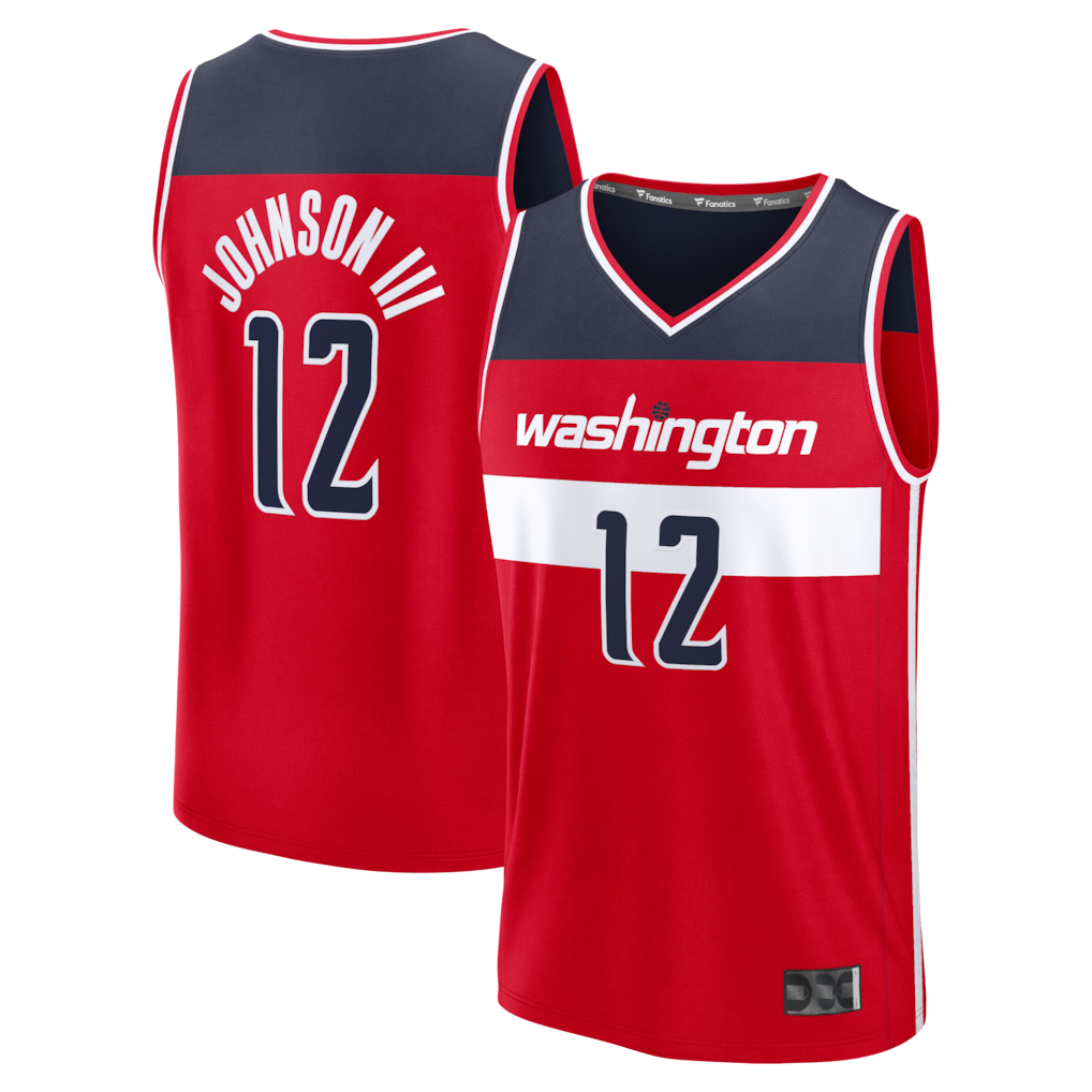 Leonaf W.Wizards #12 Tre Johnson III Red Fast Break Replica Jerseys - Icon Edition