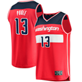 Leonaf W.Wizards #13 Jordan Poole Red Fast Break Player Jerseys - Icon Edition