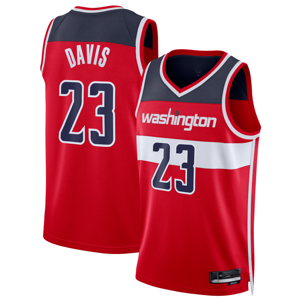 Leonaf W.Wizards #23 Anthony Davis Red Swingman Jerseys - Icon Edition