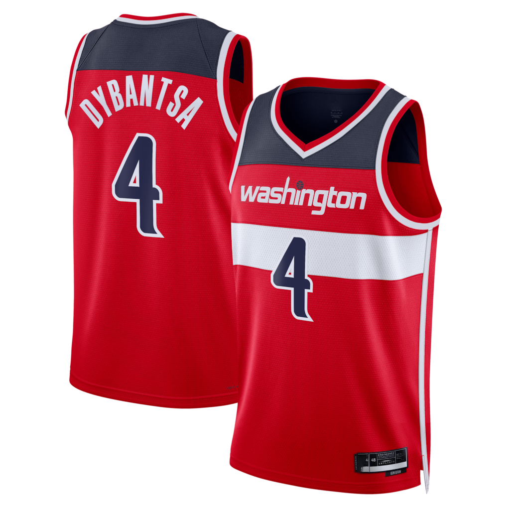 Leonaf W.Wizards #4 AJ Dybantsa Red 2026 Draft Swingman Jerseys - Icon Edition