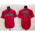 seanshop  Arizona Diamondbacks #7 Corbin Carroll Red  2024 Cool Base Stitched Jersey
