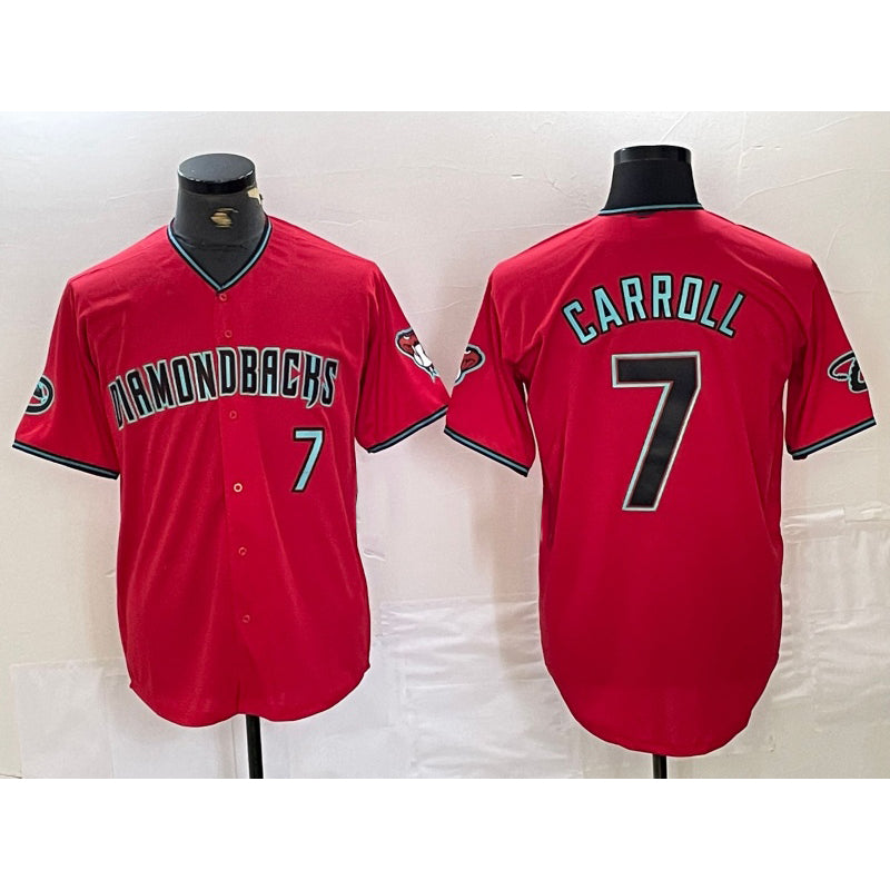 seanshop  Arizona Diamondbacks #7 Corbin Carroll Red  2024 Cool Base Stitched Jersey