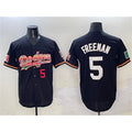 seanshop Los Angeles Dodgers #5 Freddie Freeman Black  Mexico Limited Stitched Jersey
