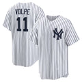 seanshop  New York Yankees #11 Anthony Volpe White  Home Replica Player Jersey
