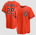 seanshop Detroit Tigers #29 Tarik Skubal Orange  Alternate Stitched Jersey