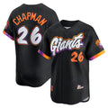 seanshop  San Francisco Giants #26 Matt Chapman Black  Anthracite 2025 City Connect Limited Jersey