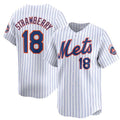 seanshop  New York Mets #18 Darryl Strawberry White  2024 Home Limited Stitched Jersey