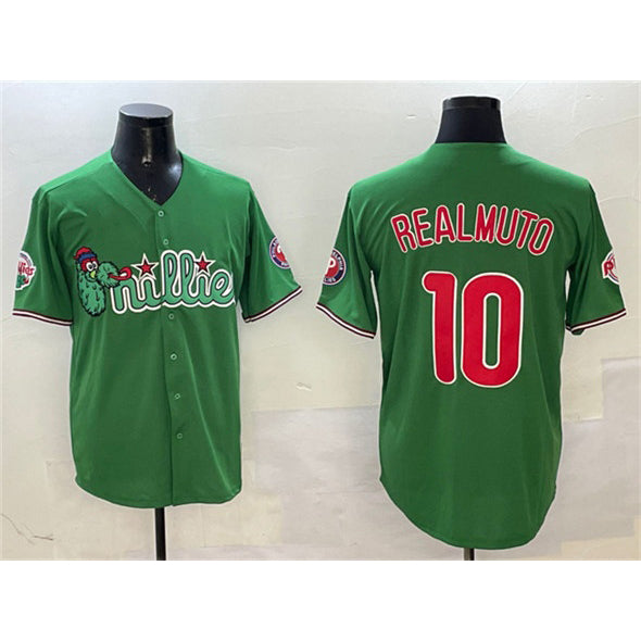 seanshop  Philadelphia Phillies #10 J.T. Realmuto Green  Phanatic Limited Stitched Jersey