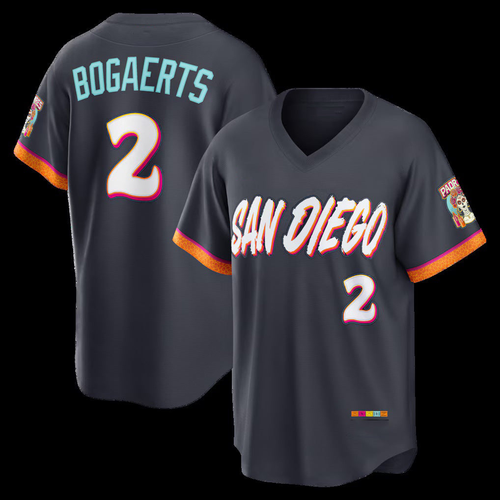 seanshop  San Diego Padres #2 Xander Bogaerts Obsidian  2026 City Connect Stadium Jersey