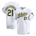 seanshop  Oakland Athletics  #21 Tyler Soderstrom White  Home Limited Player Jersey