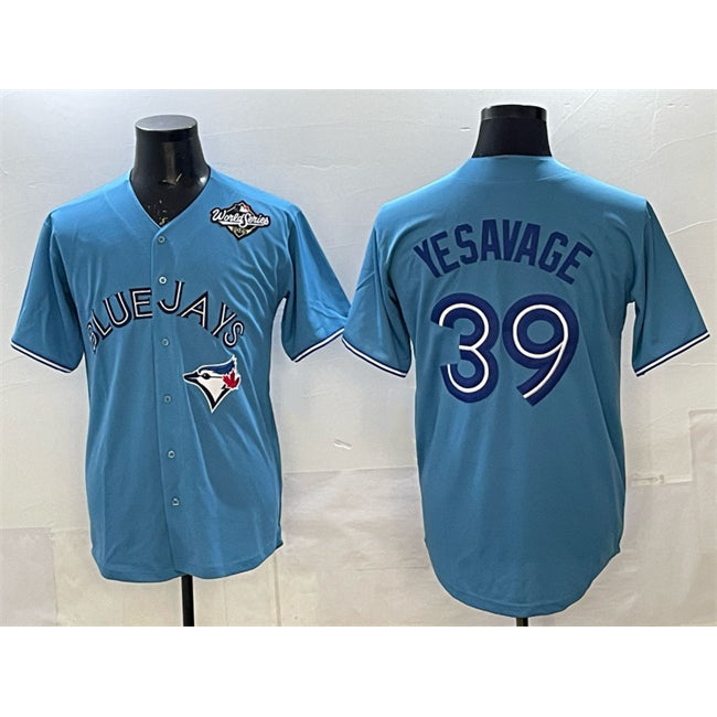 seanshop   Toronto Blue Jays #39 Trey Yesavage Blue  2025 World Series Home Cool Base Stitched Jersey