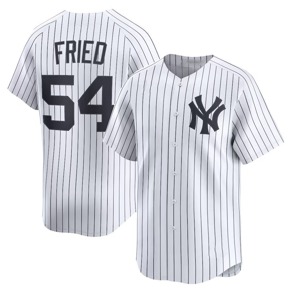 seanshop  New York Yankees #54 Max Fried White  Home Limited Player Jersey 2
