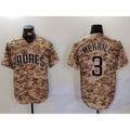 seanshop  San Diego Padres #3 Jackson Merrill Camo  With PS Patch Cool Base Stitched Jersey