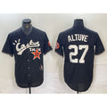 seanshop Houston Astros #27 Jose Altuve Black  Cactus Jack Cool Base Jersey