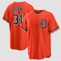 seanshop Detroit Tigers #31 Riley Greene Orange  Alternate Stitched Jersey
