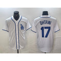 seanshop Los Angeles Dodgers #17 Shohei Ohtani White  Cool Base Stitched Jersey