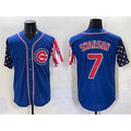 seanshop  Chicago Cubs #7 Dansby Swanson Royal  2025 Independence Day Vapor Premier Limited Stitched Jersey