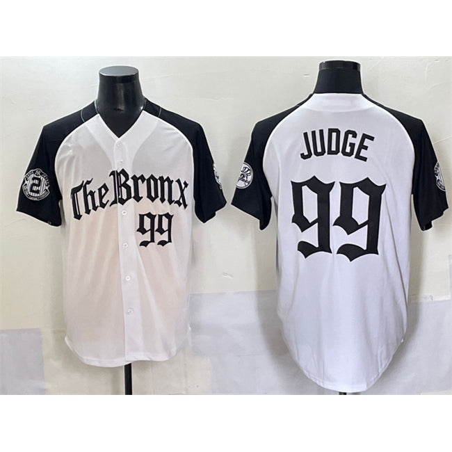 seanshop  New York Yankees #99 Aaron Judge White Black  'Gothic Legacy Edition' Vapor Premier Limited Stitched Jersey