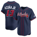 seanshop Atlanta Braves #13 Ronald Acu?a Jr. Navy  2025 Speedway Classic Alternate Limited Stitched Jersey
