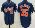 seanshop Detroit Tigers #35 Justin Verlander Navy  Limited Jersey