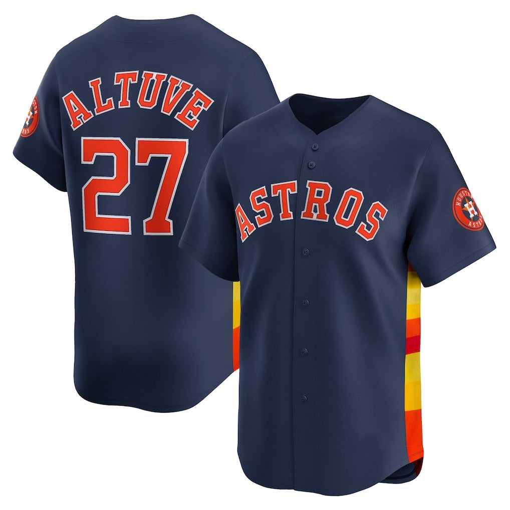 seanshop Houston Astros #27 Jose Altuve Navy  Alternate Limited Player Jersey
