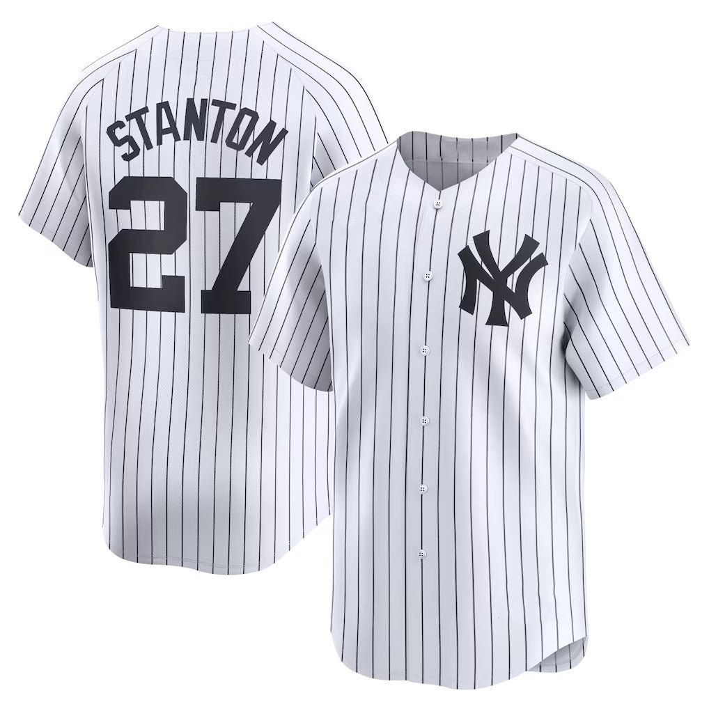 seanshop  New York Yankees #27 Giancarlo Stanton White  Home Limited Player Jersey
