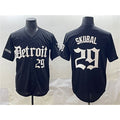 seanshop Detroit Tigers #29 Tarik Skubal Black  'Motor Gothic Edition' Vapor Premier Limited Stitched Jersey