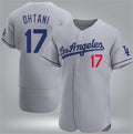 seanshop Los Angeles Dodgers #17 Shohei Ohtani Gray  Flex Base Stitched Jersey