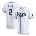 seanshop  Tampa Bay Rays #2 Yandy Diaz White  Home Elite Player Jersey