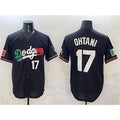 seanshop Los Angeles Dodgers #17 Shohei Ohtani Black  Mexico Flag Limited Stitched Jersey