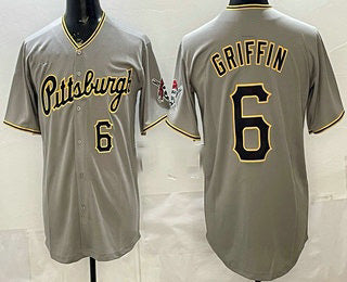 seanshop  Pittsburgh Pirates #6 Konnor Griffin Grey  Limited Jersey