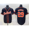 seanshop Detroit Tigers #29 Tarik Skubal Black  With Patch Cool Base Stitched Jersey