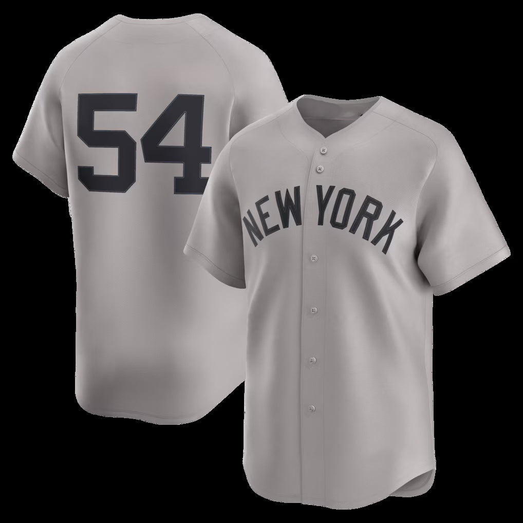 seanshop  New York Yankees #54 Max Fried Gray  Road Limited Player Jersey 2