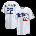 seanshop Los Angeles Dodgers #22 Clayton Kershaw White  2026 Gold Collection Stadium Jersey