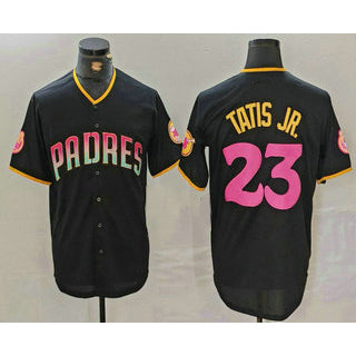 seanshop  San Diego Padres #23 Fernando Tatis Jr Black  20th Anniversary Cool Base Stitched Jersey