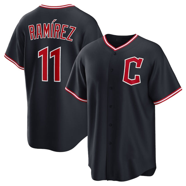 seanshop  Cleveland Guardians #11 Jos¨¦ Ram¨ªrez Navy  2025 Alternate Limited Stitched Jersey