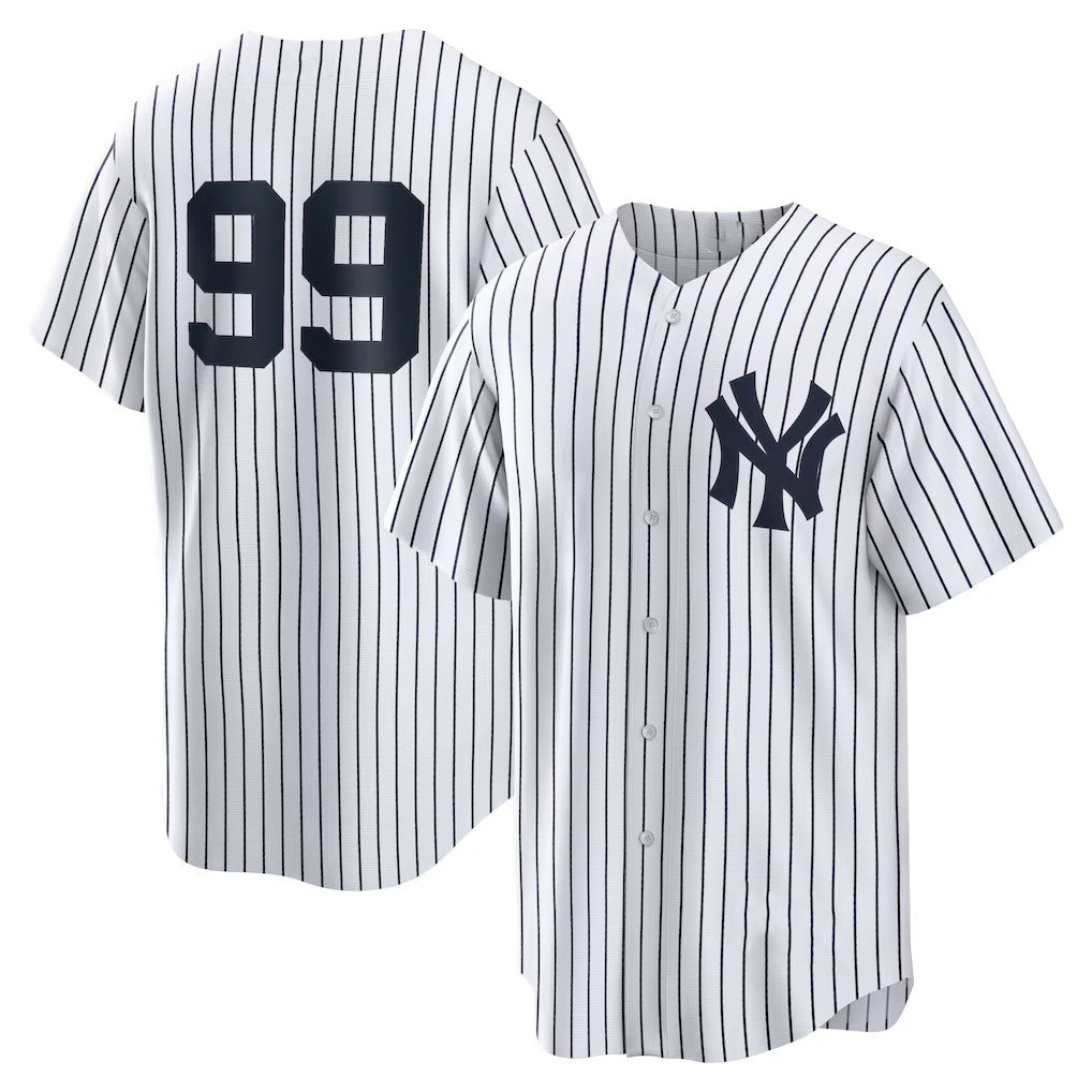 seanshop  New York Yankees #99 Aaron Judge White  Home Replica Player Name Jersey