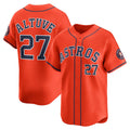 seanshop Houston Astros #27 Jose Altuve Orange  Alternate Limited Player Jersey