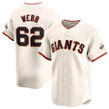 seanshop  San Francisco Giants #62 Logan Webb Cream  Cool Base Stitched Jersey