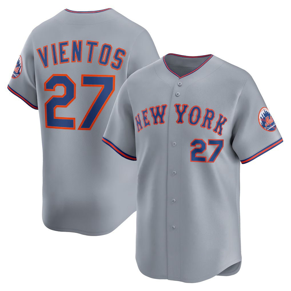 seanshop  New York Mets #27 Mark Vientos Gray  All-Star Limited Jersey