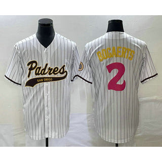 seanshop  San Diego Padres #2 Xander Bogaerts White  NEW 2023 City Connect Cool Base Stitched Jersey